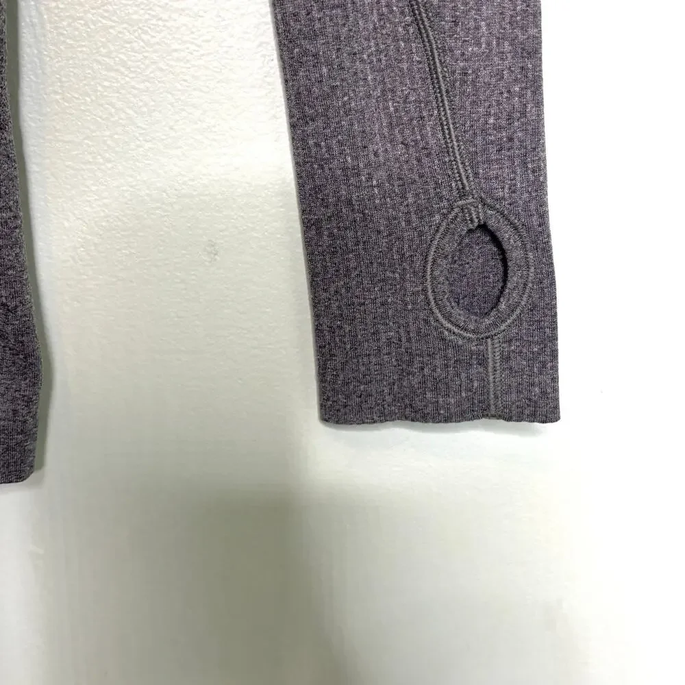 Lululemon Women’s Long Sleeve Swiftly Tech Gray Crew Neck Shirt 6